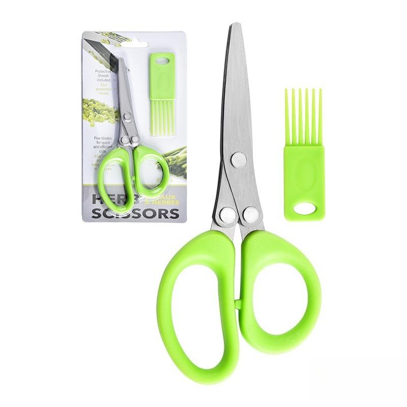 Stainless Steel Multi-layer Multifunctional Scissors 3-layer style зелёный
