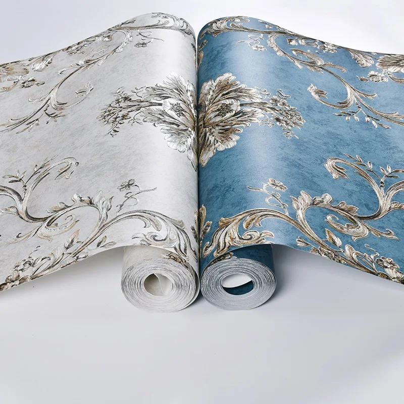 Zesílené samolepky na zeď v evropském stylu 3D do obývacího pokoje Samolepicí domácí dekorace Netkané tapety Tapeta na pozadí do ložnice