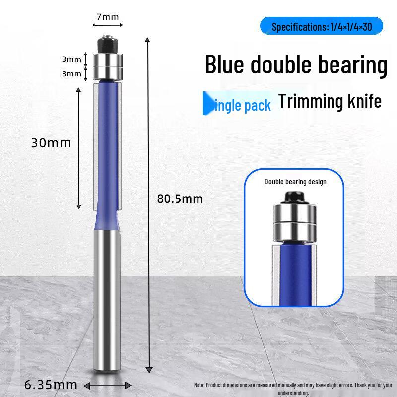 

Jun Ding Ying 5-Piece Woodworking Router Bit Set with Double Bearings