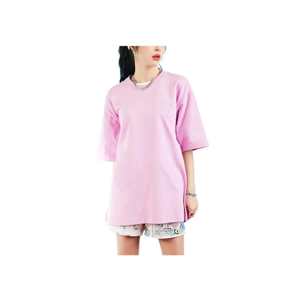 New MLB Cashew Flower T Shirts Unisex Pink 3ATS52023-50PKS