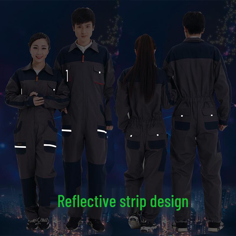 Men's Work Suit: Durable, Dustproof, One-Piece Suit for Mechanics and Auto Repair