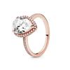 New 925 Sterling Silver Women's Classic Red Heart Crown Fashion Ring Valentine's Day Light Luxury Jewelry Romantic Gift