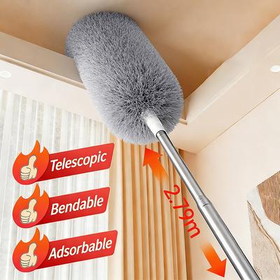 Microfiber Ceiling Fan Duster Extends Up To Long Handled Dust Locking Reusable And Cleaner Brush For Effortless Cleaning