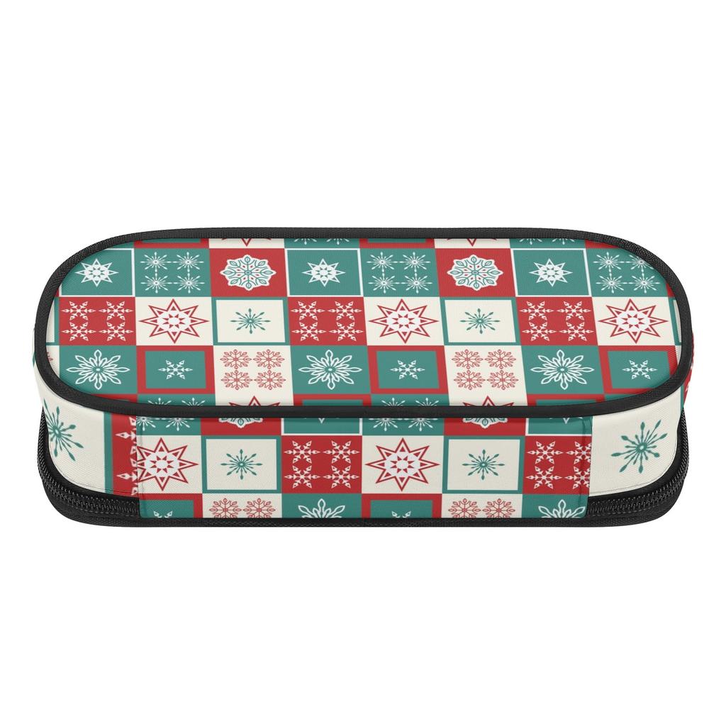 Pen Case Organized Storage 300D Polyester Smooth Zipper with Main Pocket Mesh Layer and Removable Pen Divider for Daily School Use