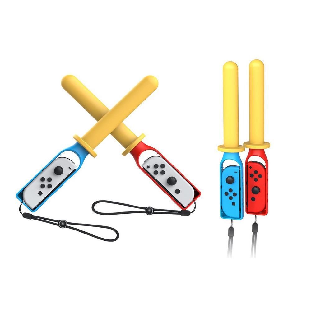 2Pcs Baseball Bat for Nintendo Switch Joy-Con Controller, Baseball Game Controller Accessories Compatible with Nintendo Switch OLED/ Nintendo Switch