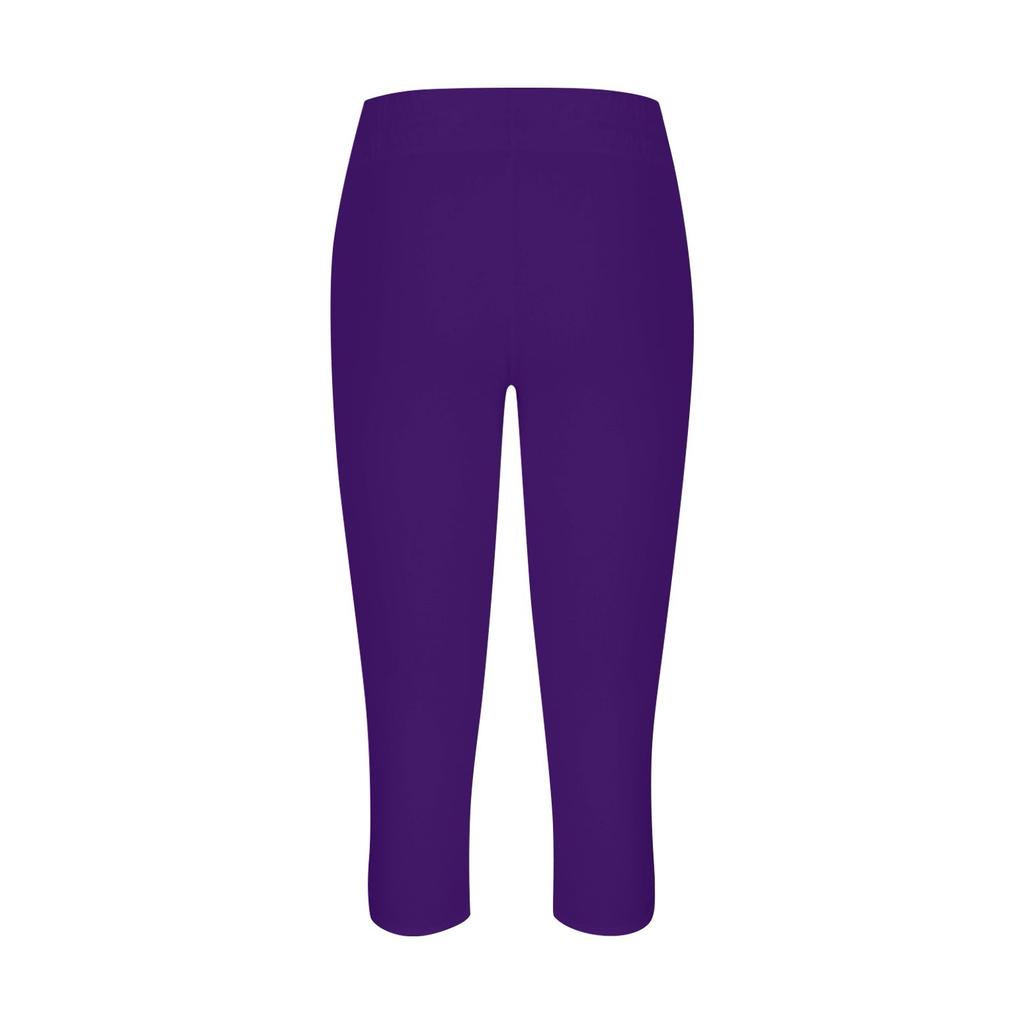 Women's Fashion Summer Color Hollow Out Yoga Library 7 Points Leggings