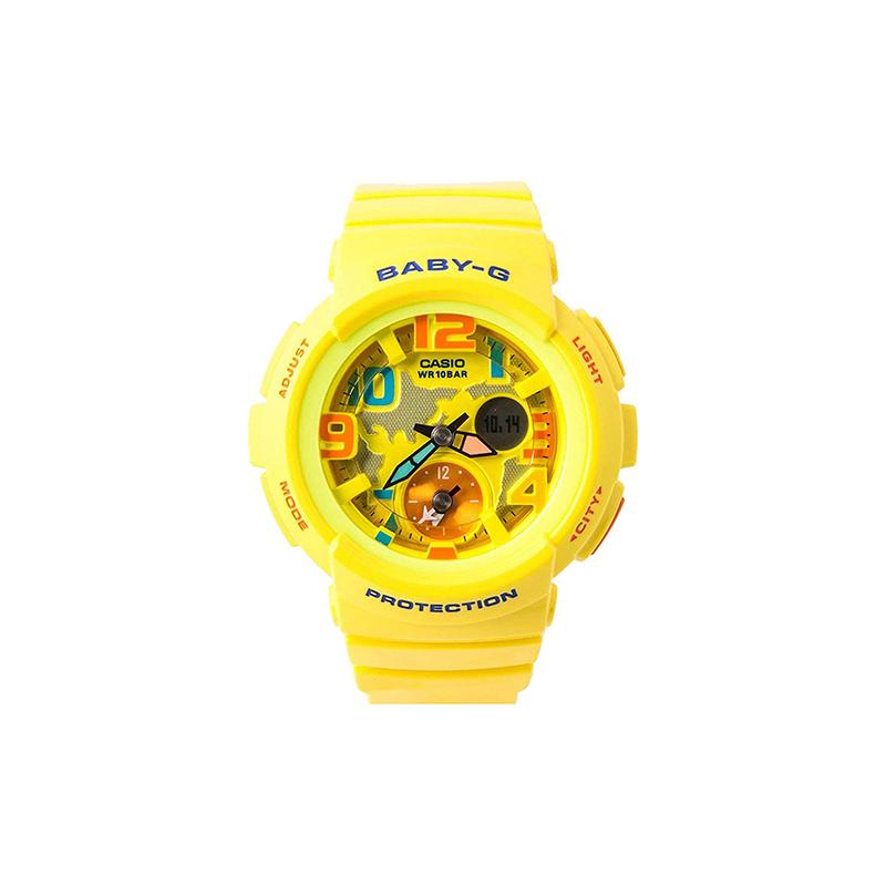 

Casio BABY-G multifunctional waterproof movement quartz movement resin strap Japanese and Korean watch women s watch yellow dial BGA-190-9B жёлтый