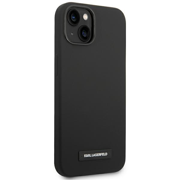 Karl Lagerfeld KLHMP14MSLMP1K iPhone 14 Plus / 15 Plus 6.7" hardcase black/black Silicone Plaque Magsafe