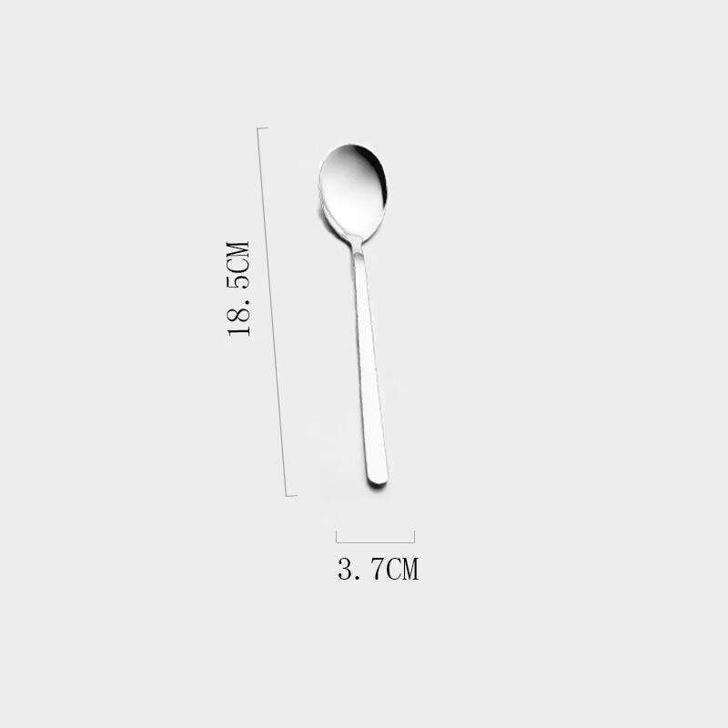 LONSAN Круглые ложки в корейском стиле из нержавеющей стали 304
