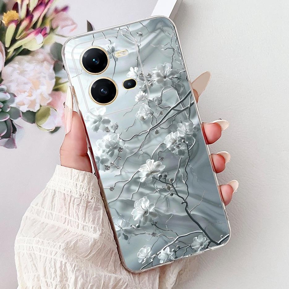 For Vivo V25 5G Case Vivo V25e V2201 Cute Cat Lion King Painted Cover Soft Silicone Phone Case For Vivo V25e V 25 VivoV25 Fundas
