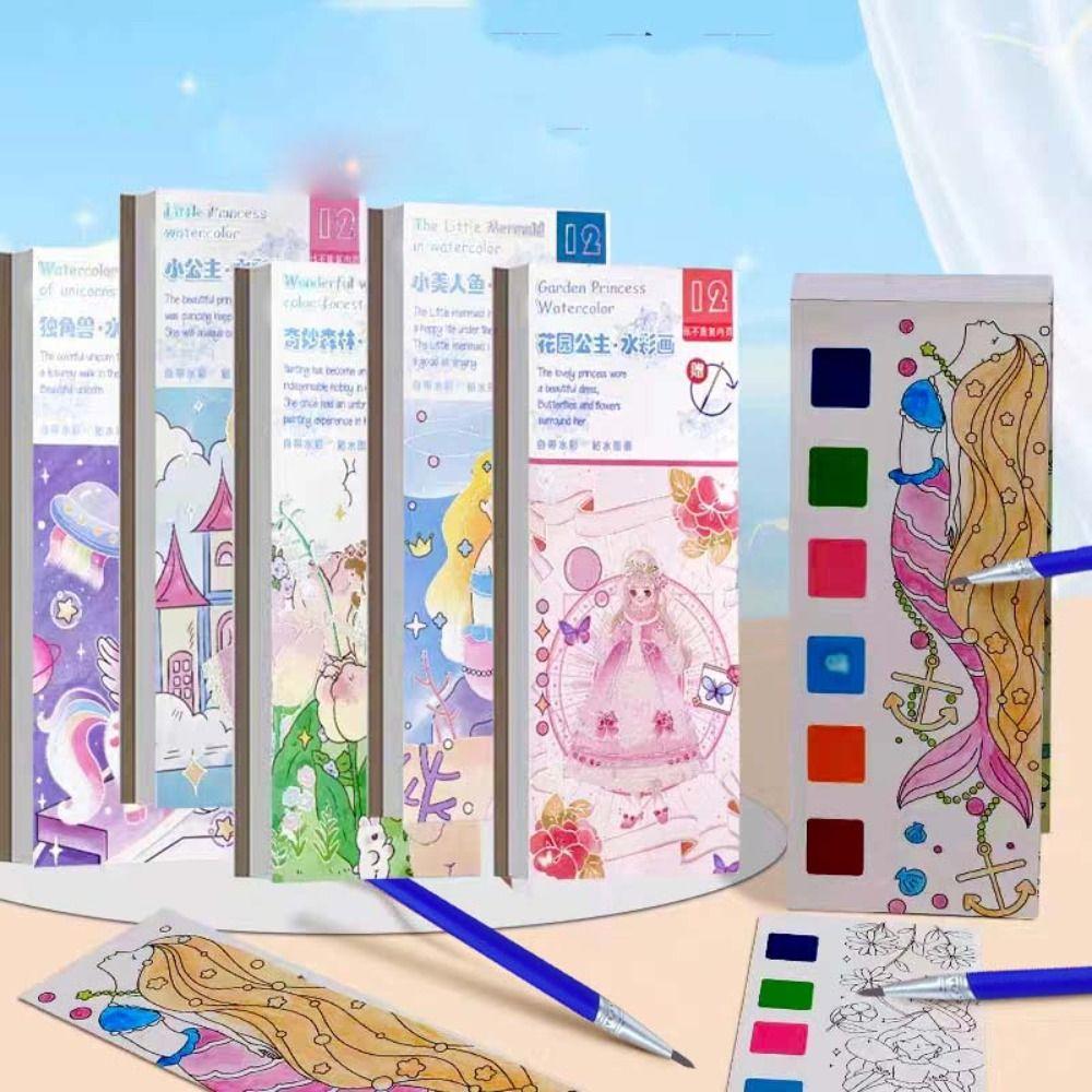 

Игрушки Гуашь Иллюстрированная книга Гуашь Граффити Иллюстрированная книга Акварельная бумага Акварельные раскраски