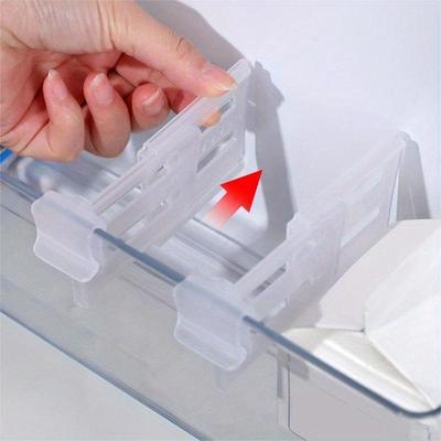 1PC Kühlschrank Raum Teleskop Partition Seite Tür Box Separator Organizer Teiler