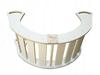 Montessori Wooden Rocker For Children White Solid Polish