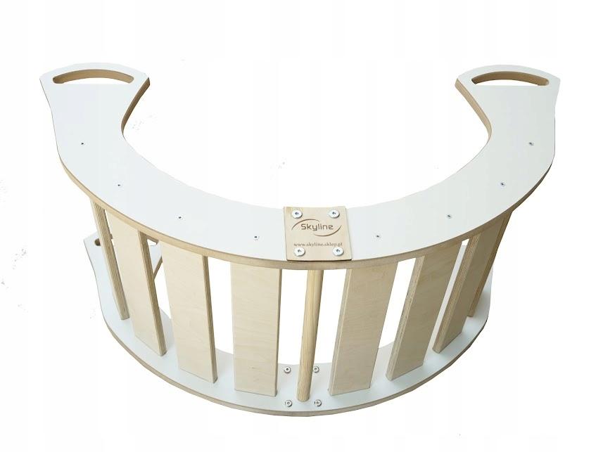 Montessori Wooden Rocker For Children White Solid Polish