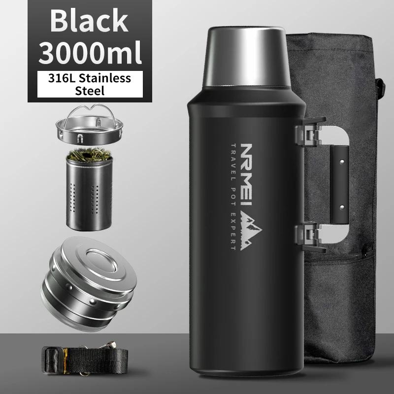 

Stainless Steel Thermos Bottle, Vacuum Flask, Large Capacity, Outdoor Portable Thermal Jug, Insulated Water Bottle, 3.0L, 4.0L 3000-40000ml