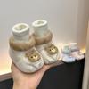 2025 Autumn-Winter Fleece Non-Slip Newborn Baby Shoes & Socks Set for 0-1 Year Olds