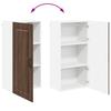 Dishwasher Front Panel Kalmar Brown Oak Effect 50 x 31 x 100 cm