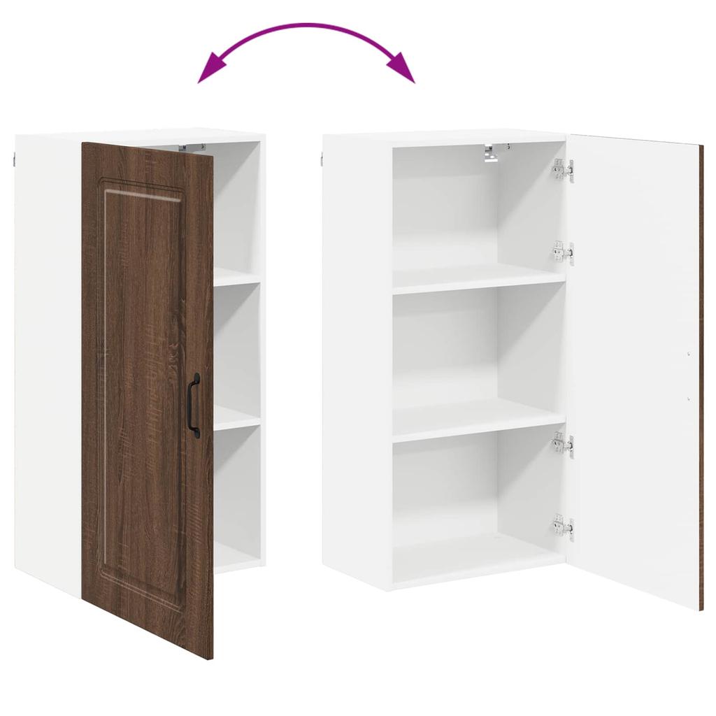 Dishwasher Front Panel Kalmar Brown Oak Effect 50 x 31 x 100 cm