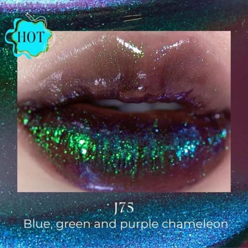 Girl Cult Ögonmakeup Cyber ​​Chat Series Mirror Lip Glaze Non-Stick Chameleon Polarized Fantastiskt Läppstift Makeup, 1 st, 6) J75