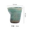 90ml Vintage Creative Handmade Colored Ceramic Tea Cup, Ceramic Espresso Cup, Twisted Arabic Ceramic Espresso Cup