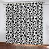 Curtains For Hall Or Living Room 3D Creative Black And White Art Window Curtains Kids Bedroom Decor Curtain Home Decor 2 Panels
