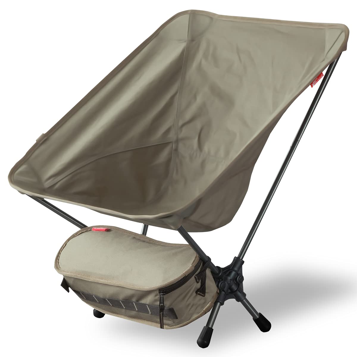 

[Fieldore] Портативный компактный уличный стул низкого типа [TC Polycotton Khaki] Низкая спинка Грузоподъемность 100 кг Легкий компактный складной Сверхлегкий тактический