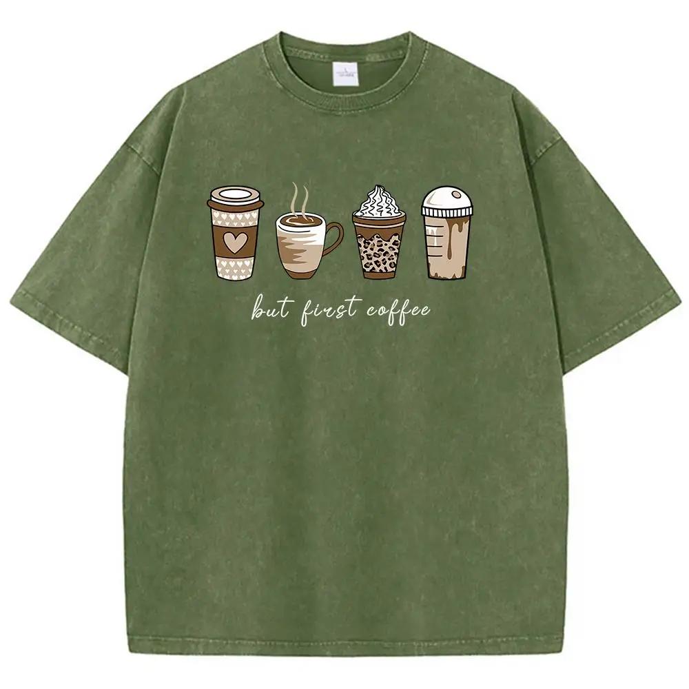 Čtyři nápoje Ale Ricst Káva Potisk Pánské Trička Padnoucí Ležérní Tričko Volnočasové Streetové Tričko Potěšení Sportovní Krátký Rukáv