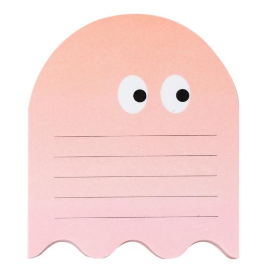 

Блокнот с липкими листочками в форме привидения, на тему Хэллоуина, клейкие ежедневники для офиса, школы 1pc