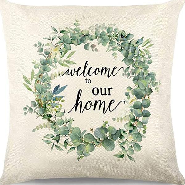 Plant and Flower Print Pillow Case Car Home Sofa Living Room Linen Pillow Cushion Nordic Style