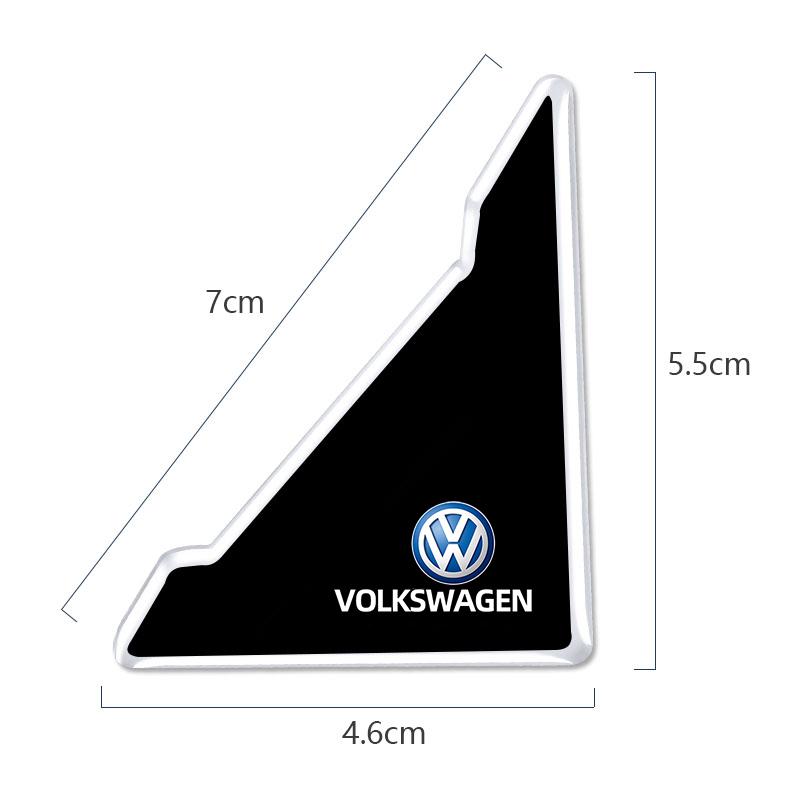 PCVHD1 Car Logo Door Corner Collision Anti-scratch Protection For VW GTI Polo Golf MK6 Passat B7 Tiguan ID.3 Arteon Jetta Beetle T-ROC