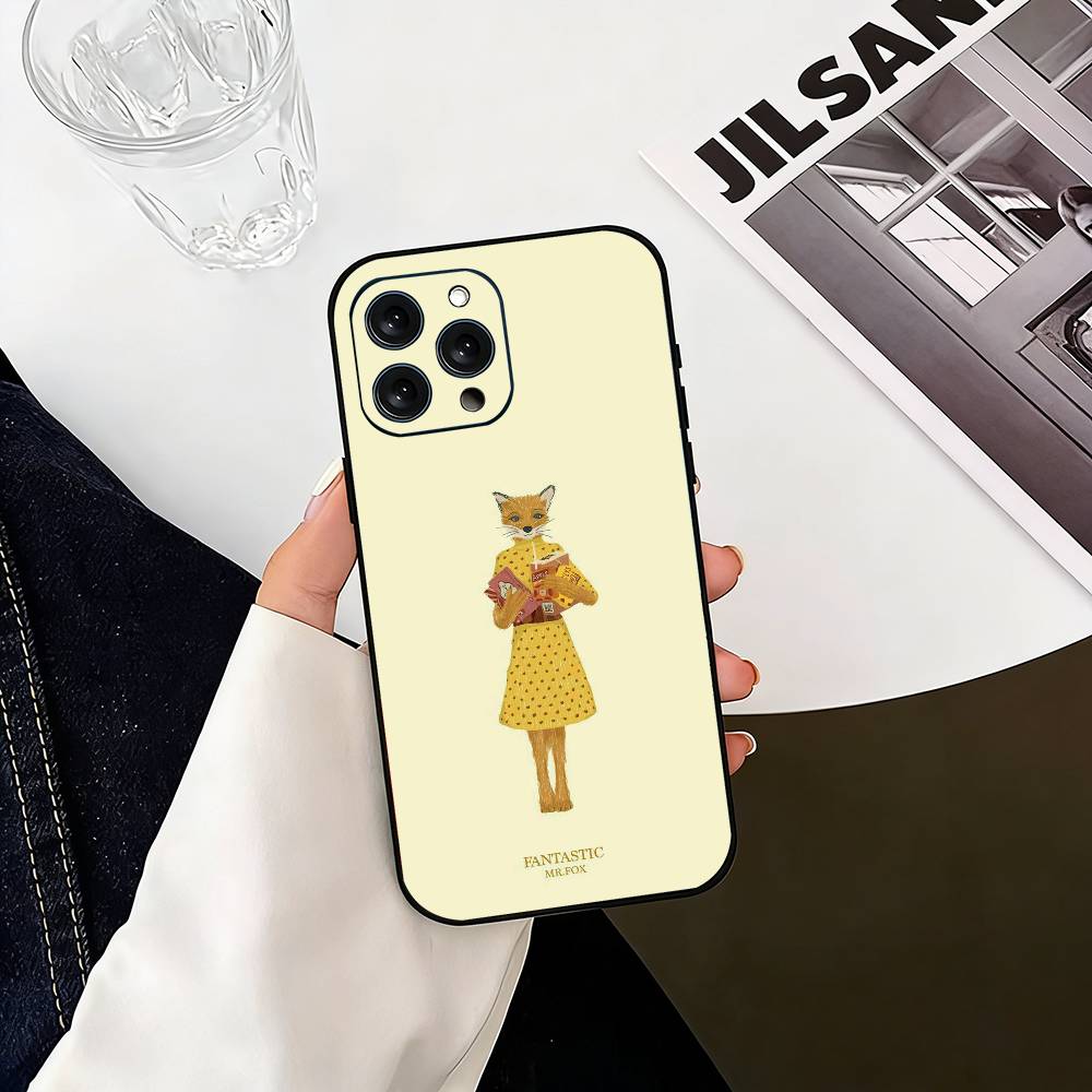 F-Fantastic Mr F-Fox  Phone Case For iPhone 17, 16,15,14,13,12,11 Plus,Pro Max, Others Soft Black Cover