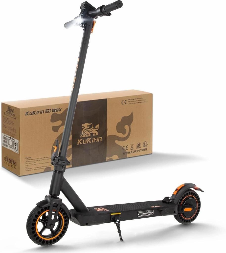 Kukirin S1 Max 8-inch 350W Electric Scooter, Urban Electric Scooter, 36V 10.4AH, Maximum Range 39km, Maximum Load 120kg, Black