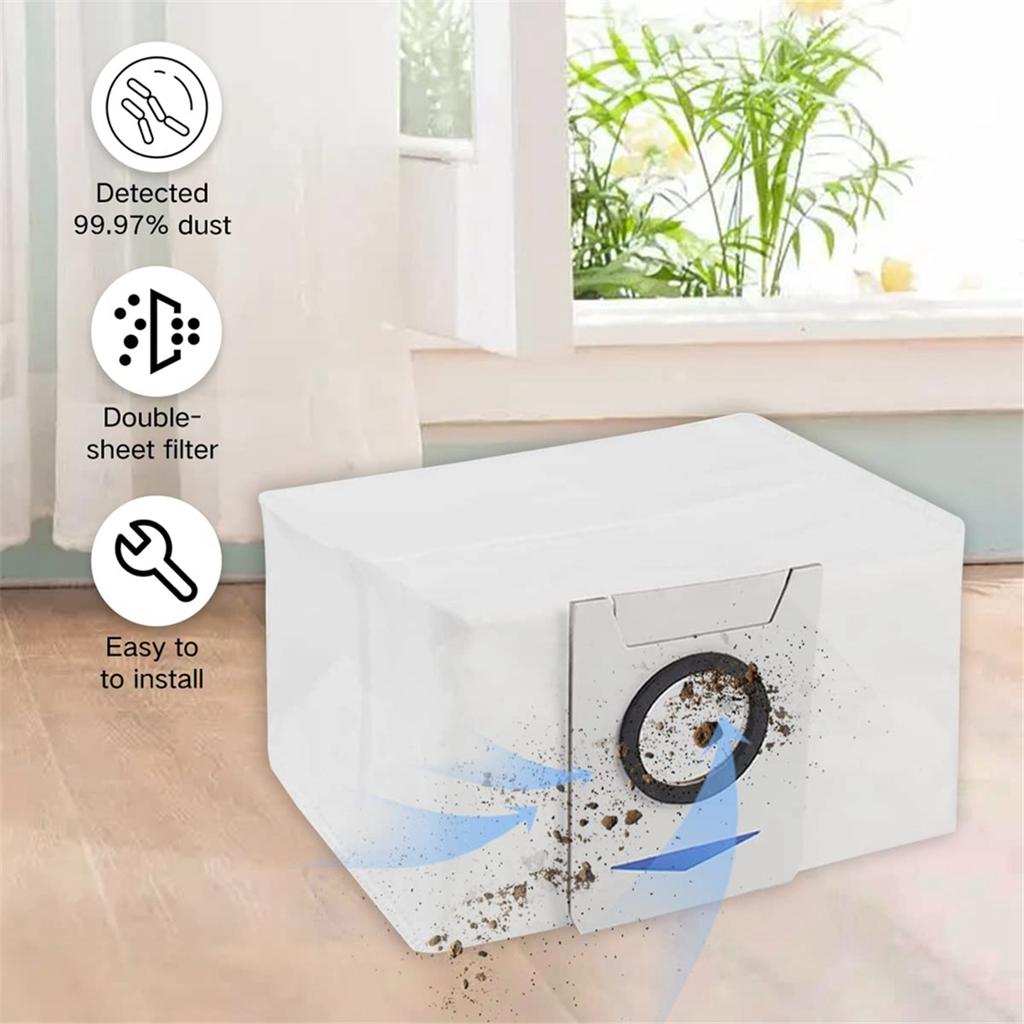 Accessories Kit for Ecovacs Deebot X1 Omni / T10 Omni/X1 Turbo Vacuum Cleaner Main Side Brush Filters Mop Pads Dust Bag