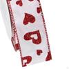Heart Shaped Ribbons for Valentine's Day Crafts 1.5 Inch Wide Wrapping Scrapbooking