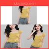 Short Sleeveless French Vintage Blouse With 3d Pattern For Summer Casual Wear