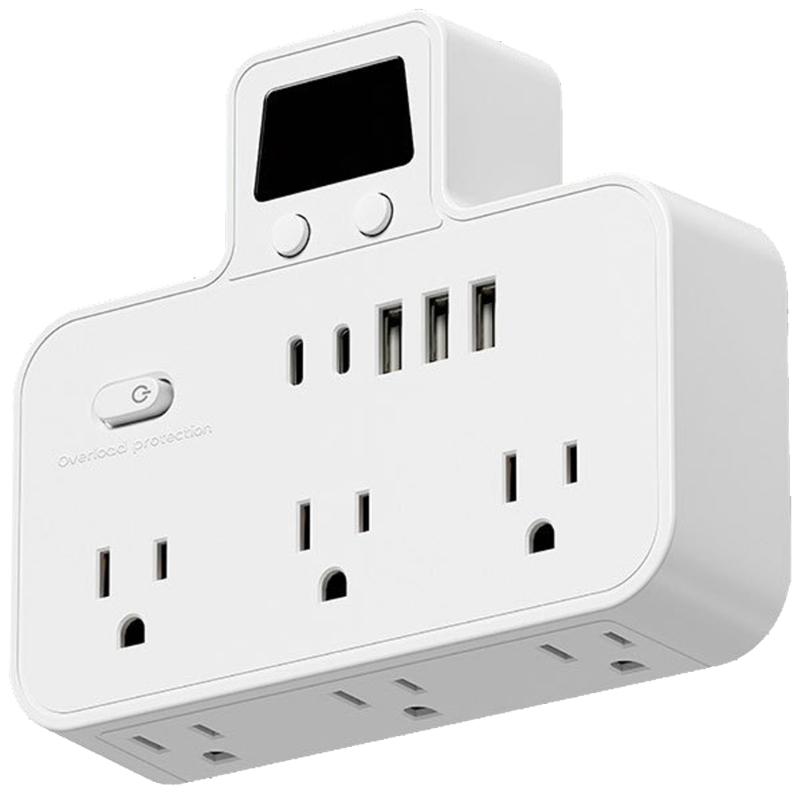 Multiple Outlet Extenders Two USB C Ports Advanced Charging System Power Guards Easy to Carry for International Journey