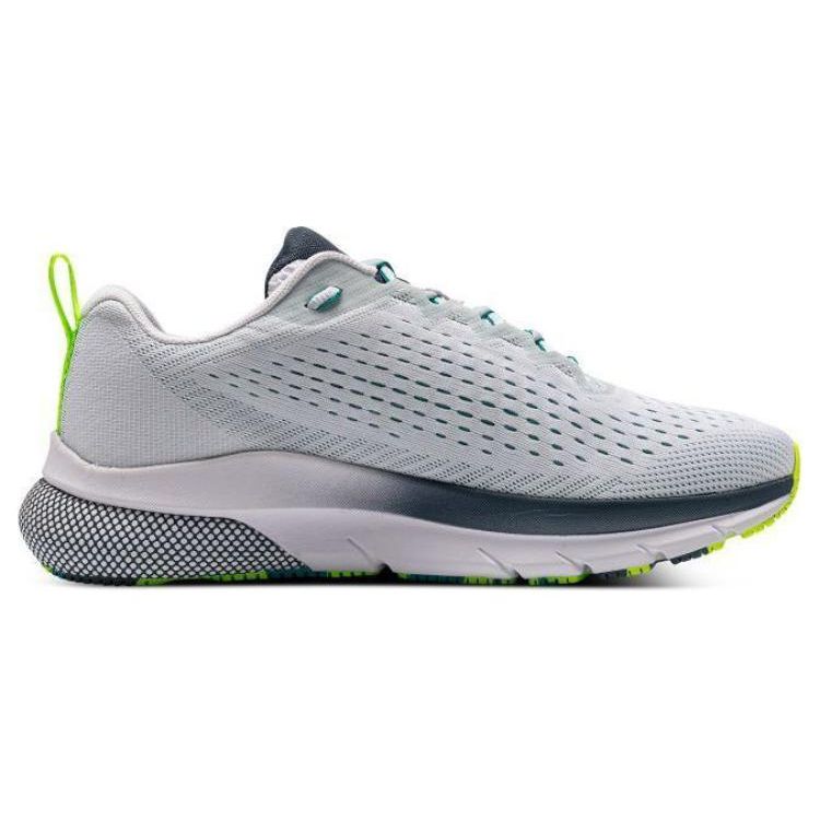 Under Armour HOVR Turbulence Marble Men Sneakers White Coastal-Teal Lime-Surge 3027028-100
