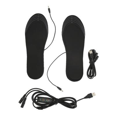 Elektrische Heizsohlen Zuschneidbare Größe Atmungsaktiv Warmhalten USB Beheizte Schuheinlagen für Herren 40‑46