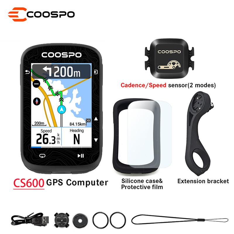 

Велокомпьютер COOSPO CS600 с сенсорным экраном, GPS, цветной картой, навигацией, беспроводной, умный, для велоспорта, для тренировок в помещении, одометр CS600 with BK467