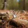 Mountain Guest Three-Leaf Portable Windproof Folding Gas Stove for Outdoor Camping and Tea Brewing