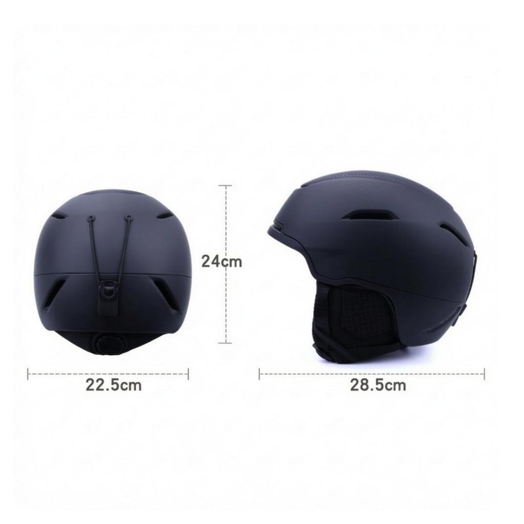 Ski Helmet with Removable Ear Pads Long-Lasting for Skiing, Snowboarding