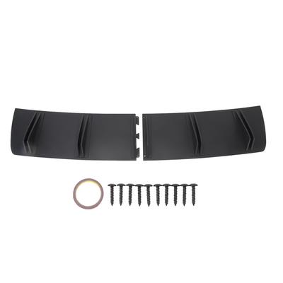 83cm Rear Bumper Lip Diffuser 2 Parts Black Universal Fit Rear Shark Fin Spoiler for 1 Series E90