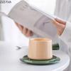 Minimalism Ceramic Mug Green Cup&saucer Dining Table Coffee Cup Milk Tea Mugs Afternoon Tea Teacup Fruit Juice Container