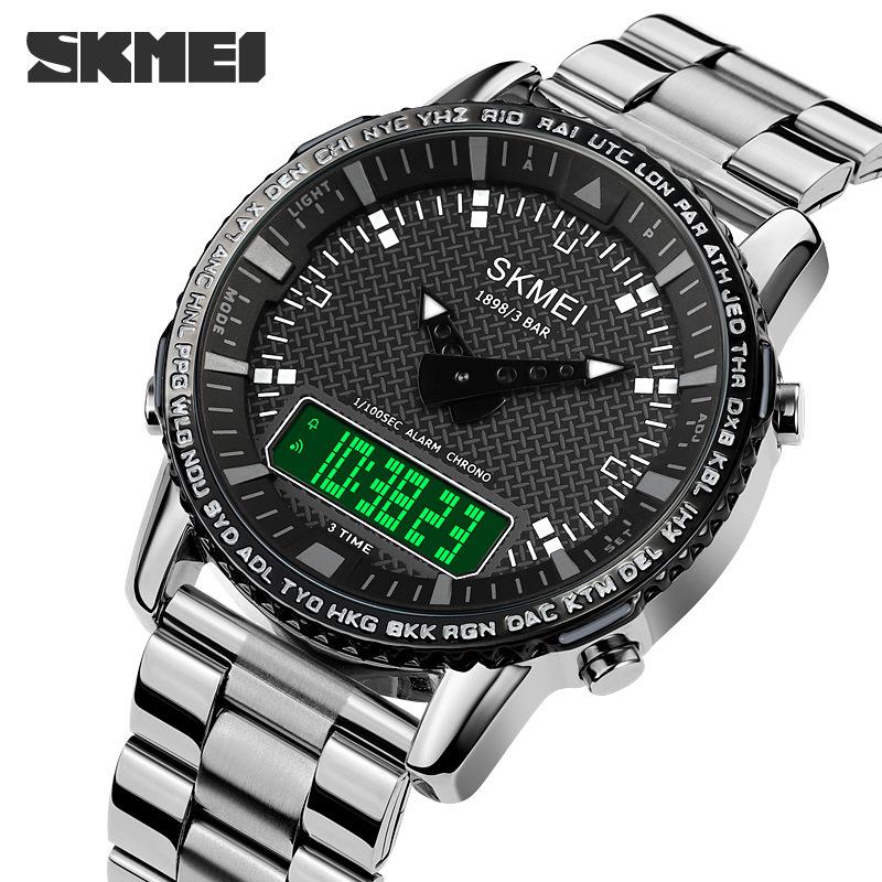 Multifunctional Tide Brand Electronic Watch Three Time Outdoor Sports High School Student Sports Watch Male