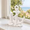 3D-gedruckte Leuchtturm- und Bootsstatue, Nautische Schreibtischdekoration, Figur mit Meeresmotiv für Regal, Heimbüro Maritimes Geschenk
