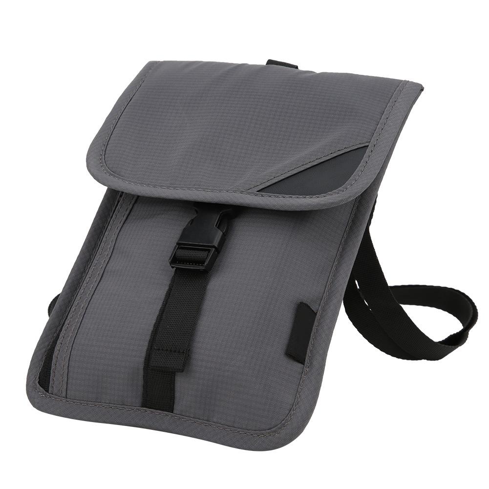 Multi Function Certificate Package Travel Passport Bag Sport Protective Sleeve(Dark gray )