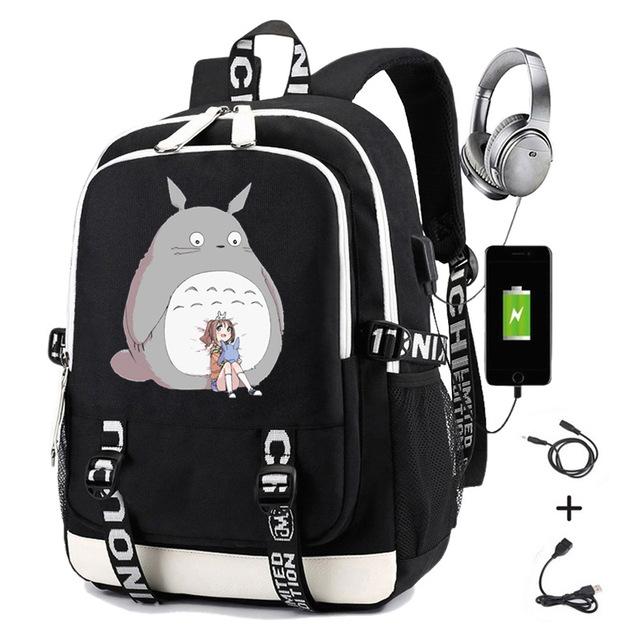 Zaino Periferico Animazione Cartone Animato Grande Capacità Zaino Scolastico Studenti Borsa da Viaggio all'Aperto Borsa per Computer