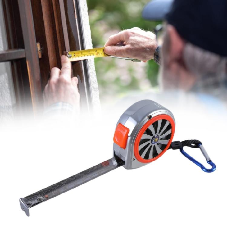 Self Locking Tape Measure with Steel Construction Multifunction  Tape Measuring Tool for Easy Carrying & Accurate Readings