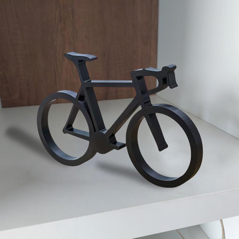 Modern Bicycle Sculpture Minimalist 3D Printed Bike Art Home Decor Accent Cycling Statue for Table Living Room