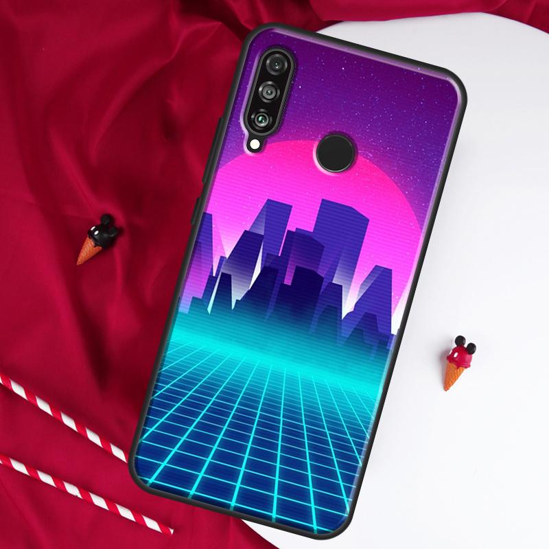 

Синтвейв 80-х Ретро Неон вэйпорвейв Для Huawei Nova 8i 7i 11i 12i 12s 9 10 SE Y90 Y60 Y70 Y72 Y61 Y91 P30 P40 Lite P60 Pro Чехол Huawei Nova Y91